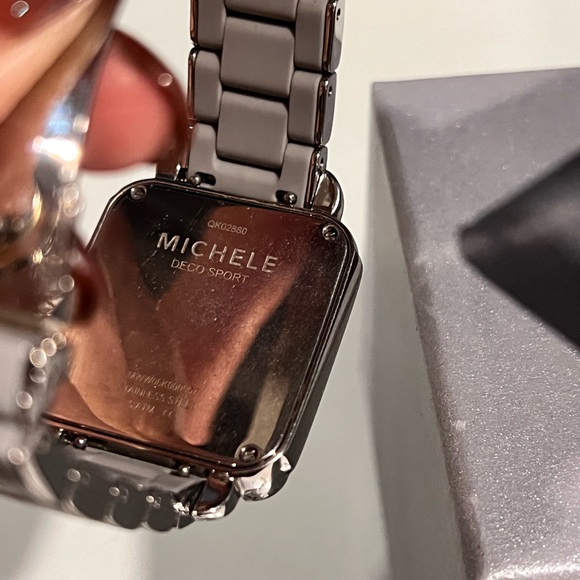 Michele Gray and Silver Women's Watch - Picture 3 of 3